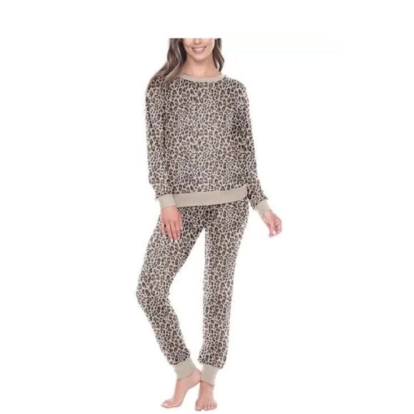 Honeydew Women's 2-Pc Super Soft Printed Soft Pajama Lounge Set (Beige, M) - Picture 1 of 5